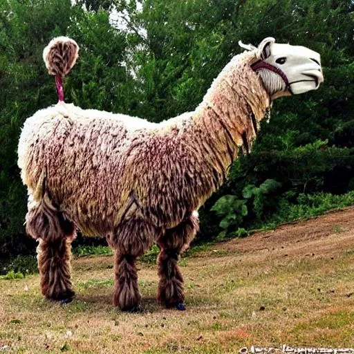 Prompt: GIANT LlamA monster 