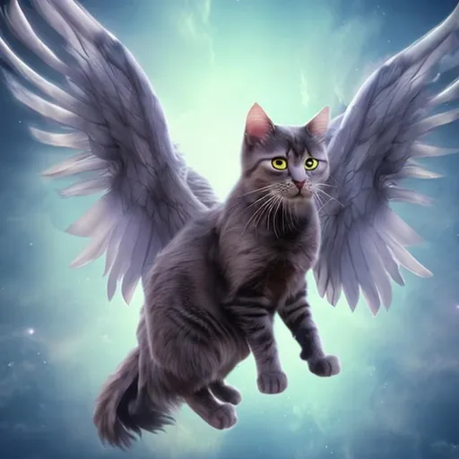 Prompt: Cat with wings



