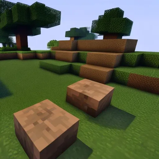 Prompt: A Minecraft block with a realistic look, with lights and shadows in ultra HD, 4K resolution.