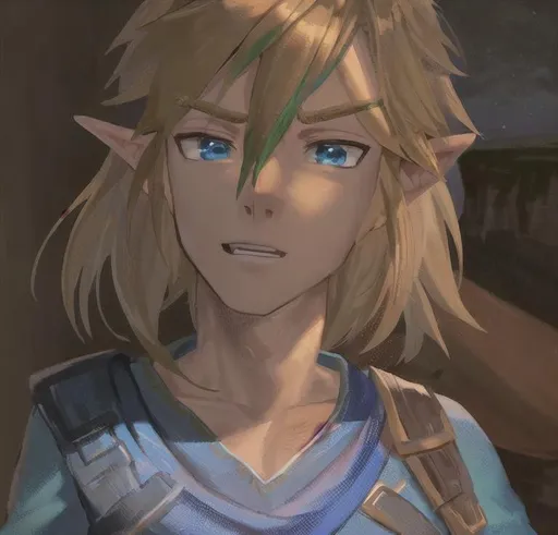 Prompt: Link, Breath of the Wild 