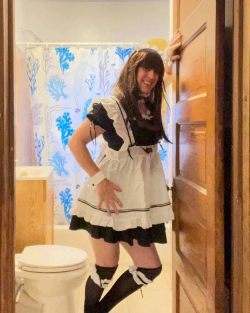 Male to female transgender maid