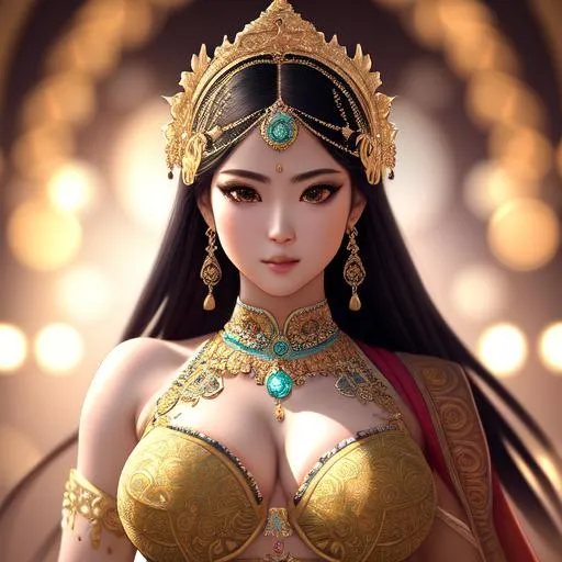 Prompt: 
"""intricate portrait of a stunning highly detailed lady dancing in rio intricate gorgeous highly detailed girl voluminous hair, cinematic lighting, woman with large symmetrical mammaries, harem pants, soft delicate features, ultra detailed, beautiful face, intricate, elegant, 334k, insanely detailed, insanely realistic, insane details, hyper detail, high detail, athletic body, high cheekbones, detailed face.ultra realistic, full body and face focus, intricate details, exceptional detail, fantasy, ethereal lighting, hyper sharp, sharp focus, photorealistic portrait, detailed face, highly detailed, realistic, hyper realistic, colorful, Ultra realistic, , Highly detailed photo realistic digital artwork. High definition. Face by Tom Bagshaw and art by Sakimichan, Android Jones" and tom bagshaw, Biggals, unreal engine 5, VQGAN+CLIP : 1"