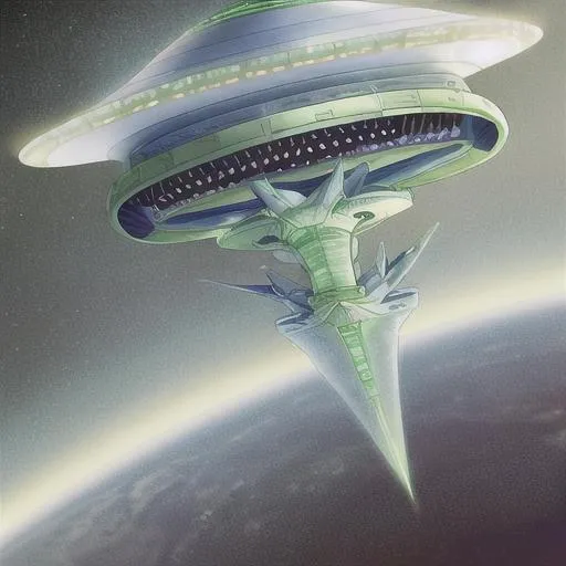 Prompt: Alien Spacecraft Saucer UFO