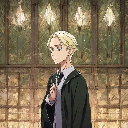 Prompt: Draco Malfoy Anime