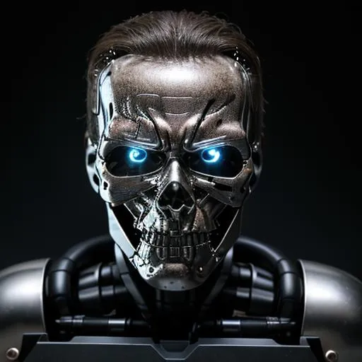 Prompt: T-800 Terminator Endoskeleton