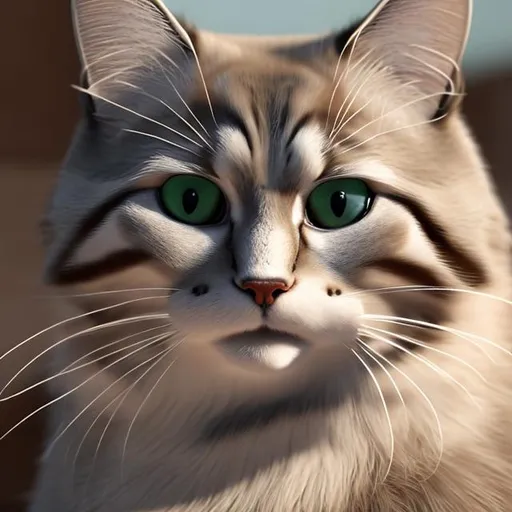 Prompt: whiskas cat , realistic , uhd