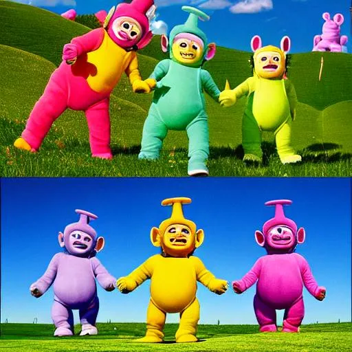 Prompt: Ohio Teletubbies 
