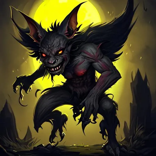 Prompt: lycan goblin