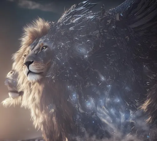 Prompt: Lion Wings concepts - 3D Game Cinematic Feel, Epic 3D Videogame Graphics, Intricately Detailed, 8K Resolution, Dynamic Lighting, Unreal Engine 5, CryEngine, Trending on ArtStation, HDR, 3D Masterpiece, Unity Render, Perfect Composition
