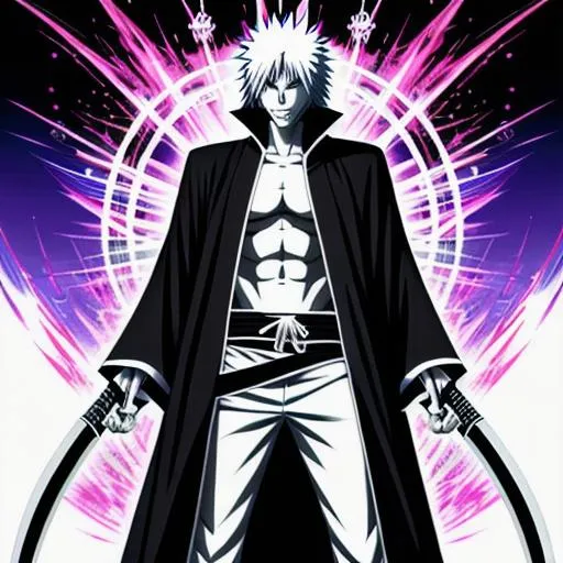 Male Soul Reaper Mixed with Hollow, Bon Kai, Resurre...