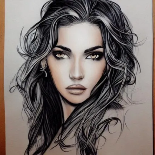 draw a woman, beautiful | OpenArt