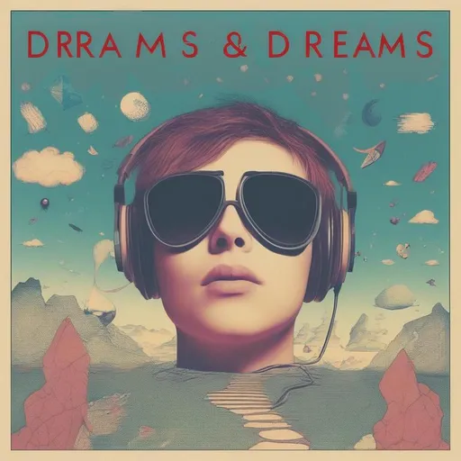 Prompt: album cover, dreams, rock, pop