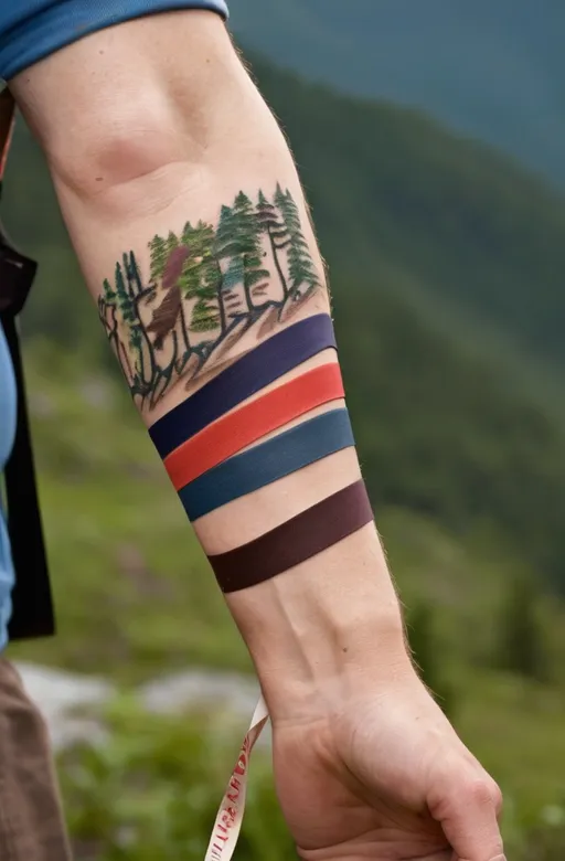 11. Hiking Staff with Trail Ribbons