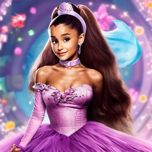 Prompt: Ariana Grande as Glenda the Good Witch