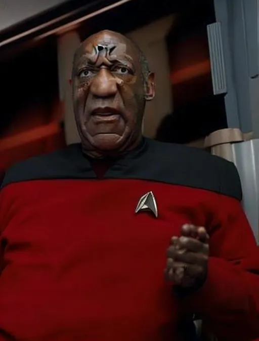 Prompt: Bill Cosby in a Starfleet uniform