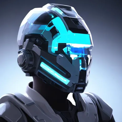 Prompt: A futuristic helmet