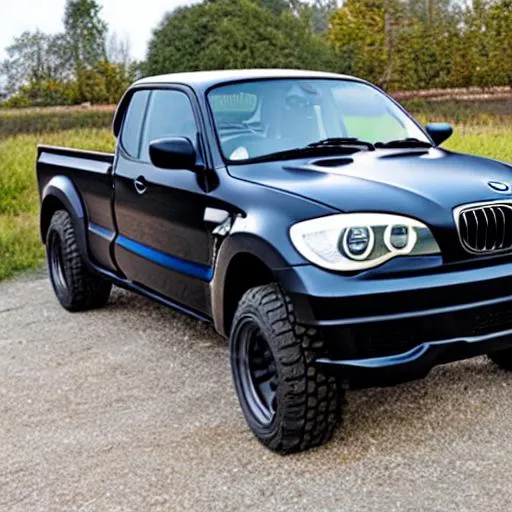 Prompt: bmw pick up truck
