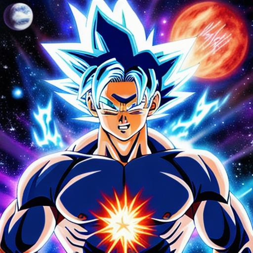 Ultra instinct goku in space | OpenArt