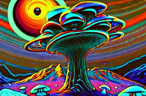 Prompt:  DMT CREATS A DREAM OF ALIENS,ET, INTERSTELLER  SPACE TRAVEL, UFO, MEET YOUR PLANETARY GUID,TRAVELING THROUGH THE  UNIVERSE,CREATURES FROM OTHER PLANETS,OCEANS MADE OF MURCURY,FINDING AGOTS ALL OVER, SNOWBOARDING MOUNTAIN PEAKS ON THR MOONS OF SATURN, PICKING MUSHROOMS 