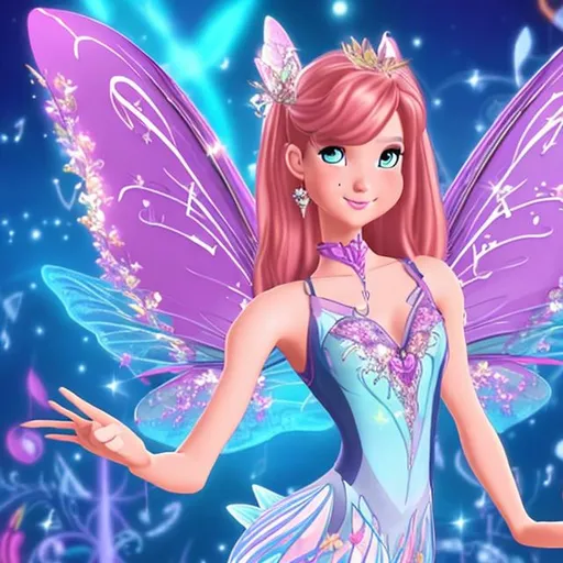 Prompt: A fairy of music
Winx Club