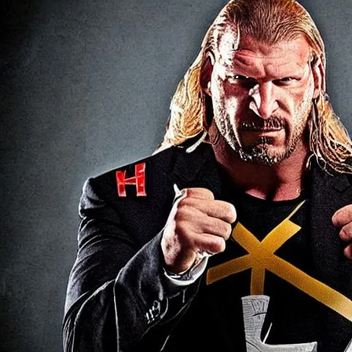 Prompt: triple h wwe







