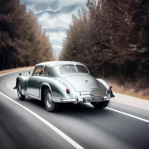 Prompt: RAW photography, silver metallic, Tatra T85, year 1938 driving on the road by the river

Pastel colours, centered, approaching perfection, dynamic, highly detailed, watercolour painting, artstation, concept art, smooth, sharp focus, illustration, art by Julie Bell and Boris Vellejo and Luis Rojo