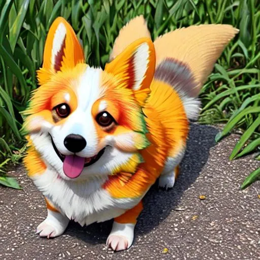 Prompt: Corn corgi