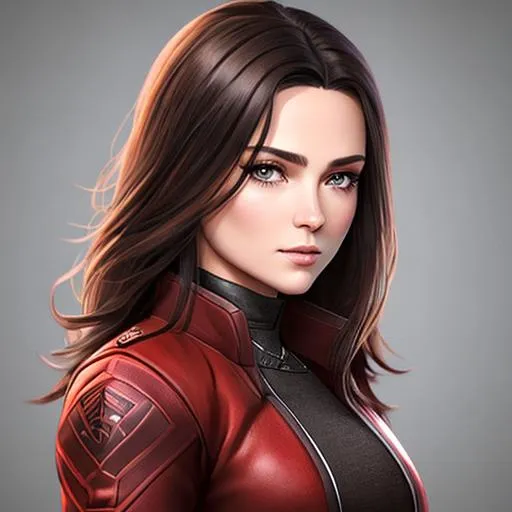 Prompt: (( halfling woman)), medium length light hair, Full body Beautiful, a hyper realistic ultra detailed photograph, detailed symmetric beautiful hazel eyes, detailed gorgeous face, exquisite detail, 30-megapixel, 4k, trending on artstation Isometric Centered hypereallistic brownish black hair red jacket