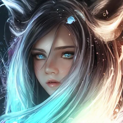 Prompt: fantasy, magical,  teen girl, black cat ear, long white hair ultra detailed artistic photography, light hair, midnight aura, night sky, detailed gorgeous face, dreamy, glowing, glamour, glimmer, shadows, oil on canvas, brush strokes, smooth, ultra high definition, 8k, unreal engine 5, ultra sharp focus, art by alberto seveso, artgerm, loish, sf, intricate artwork masterpiece, ominous, matte painting movie poster, golden ratio, trending on cgsociety, intricate, epic, trending on artstation, by artgerm, h. r. giger and beksinski, highly detailed, vibrant, production cinematic character render, ultra high quality model, paleultra detailed artistic photography, light hair, midnight aura, off-shoulder bodysuit, full-body, night sky, detailed gorgeous face, dreamy, glowing, backlit, glamour, glimmer, shadows, oil on canvas, brush strokes, smooth, ultra high definition, 8k, unreal engine 5, ultra sharp focus, artgerm, loish, sf, intricate artwork masterpiece, ominous, matte painting movie poster, golden ratio, trending on cgsociety, intricate, epic, trending on artstation, by artgerm, h. r. giger and beksinski, highly detailed, vibrant, production cinematic character render, ultra high quality model