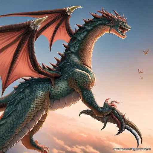 Prompt: dragon flying around, Anime Key Visual, digital art, beautiful detailed intricate insanely detailed trending on artstation, photorealistic illustration, cinematic