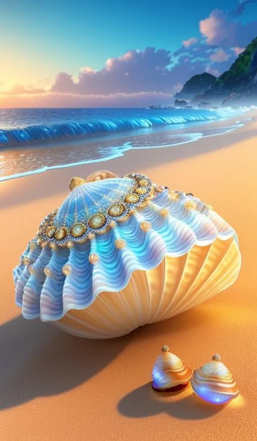 Capture the essence of a twisted filigree shell quee... | OpenArt