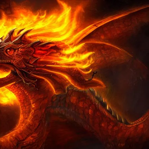 Prompt: ancient dragons, fire, hell, high res, 8K, high quality,