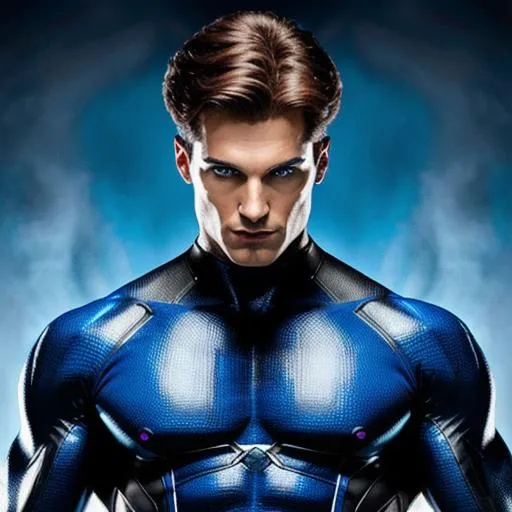 Prompt: {{{Male Mystique}}} from X-Men, Photorealistic, Masterpiece, Vivid Colors, Deep Colors, Highly detailed Face, Highly Detailed Hands, Intricate Detail, Striking Eyes, WLOP, Dynamic Lighting, Highly Detailed, Splash Art, Comic Art, Film Quality, 64K Resolution, Marvel Comics, Maximalist.