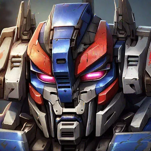 Prompt: realistic autobot heroic headshot