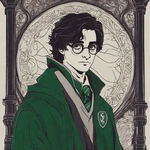 harry potter but a slytherin, bitter and a bit psych...