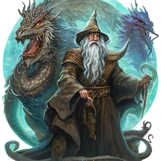 Prompt: A wizard on a dragon
