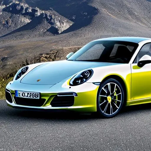 Prompt: Porsche 
992 911, fantasy, mountain road, vivid