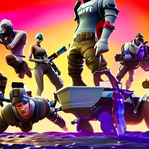 Fortnite, painting, abstract | OpenArt