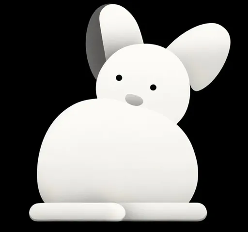 Prompt: Google old bunny emoji
