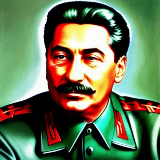 Prompt: Portrait picture of Putin as Stalin


