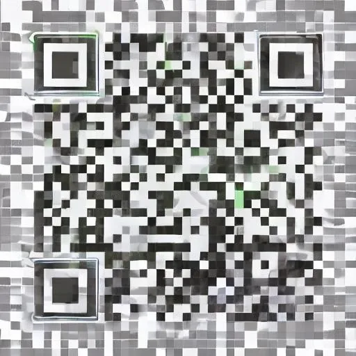 Prompt: Make it impossible to find out that it is a QR code make it full confusing and messy