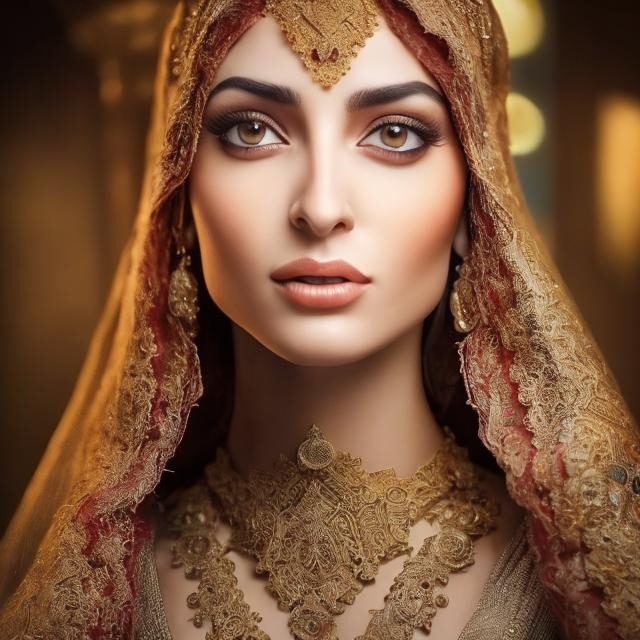 Arabic Woman Beauty. Concept of Women Stock Photo - Image of