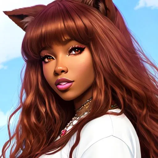 SZA as a wolf girl, Hyper realistic | OpenArt