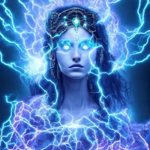 Prompt: Electric goddess