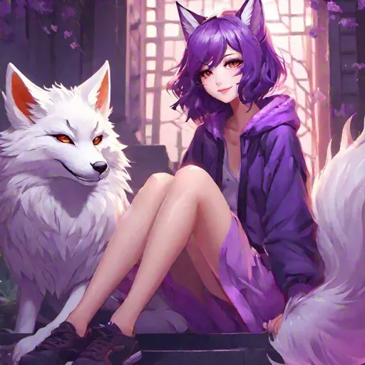 scarred anime wolf