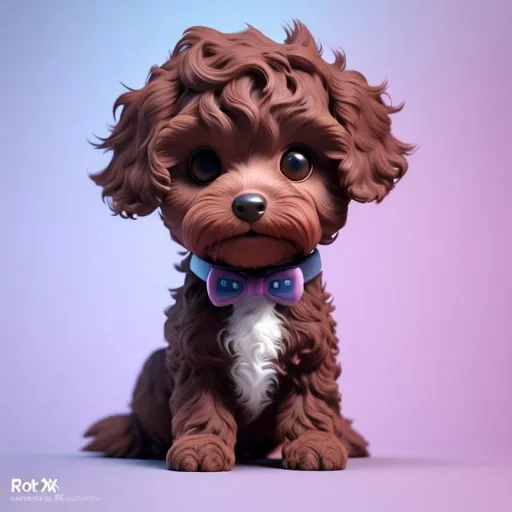 Prompt: tiny cute {dark brown cockapoo dog} toy, standing character with mohawk, soft smooth lighting, soft pastel colors, skottie young, 3d blender render, polycount, modular constructivism, pop surrealism, physically based rendering, square image