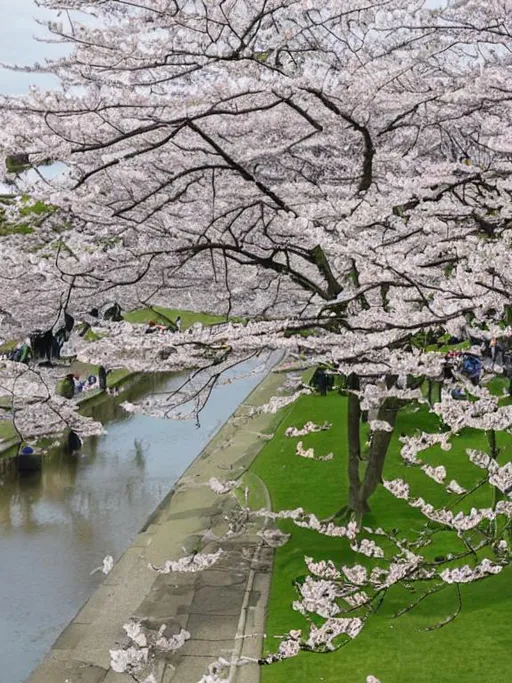 Prompt: Cherry blossom in Bonn 