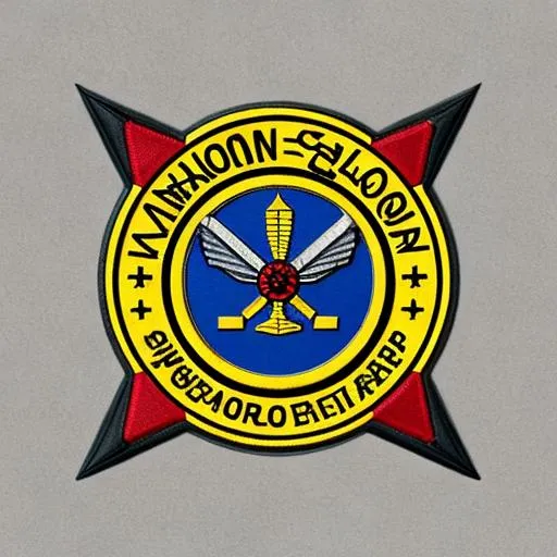 Prompt: Fighter Squadron insignia for a squadron named "Charon
 Squadron", photorealistic