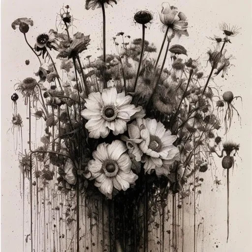 Prompt: Stephen gammell flowers