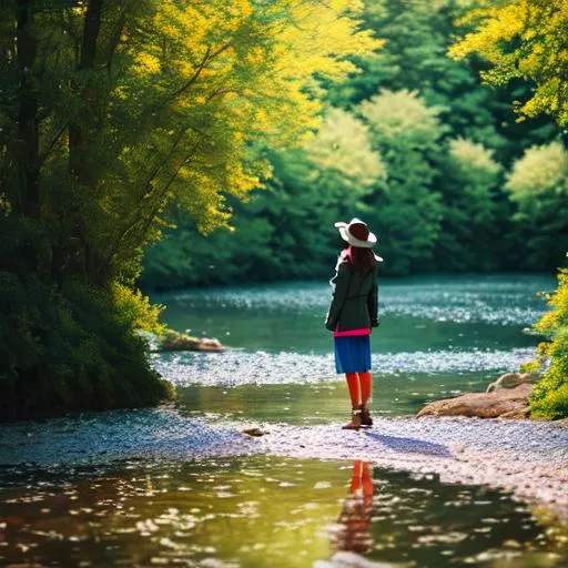 Prompt: person, wonder, in the moment, beautiful landscape, highly detailed, UHD